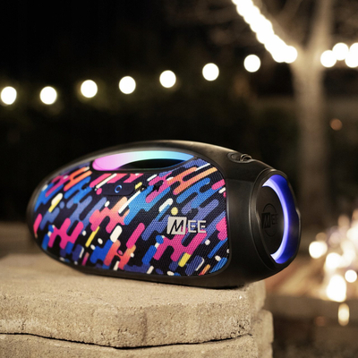 Kutí zanore Bluetooth Mee Audio PartySPKR XL, me LED me ngjyra, pa kabllo
