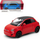 Lodër makinë Kinsmart Fiat 500E, maket metal 1:28, me tërheqje pull back, shumëngjyrëshe