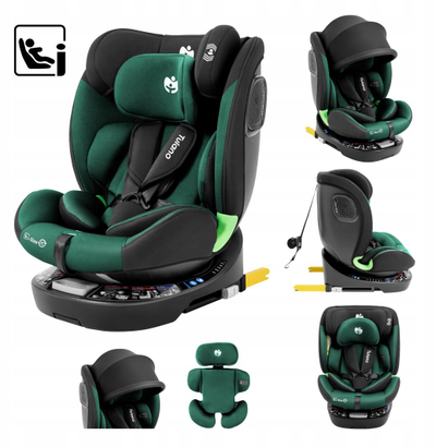 Karrige auto Recaro Loom 35, rrotulluese 360°, i-Size ISOFIX, e zezë jeshile