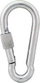 Karabiner për litarë DIN 5299D, 15x200 mm, me siguri, metalik