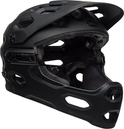 Helmetë biçiklete Bell Super 3R MIPS, full face, masa L 58-62 cm, jeshile e errët matte