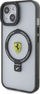 Maskë telefoni Ferrari Ring Stand MagSafe, për iPhone 15 Plus dhe 14 Plus, transparente