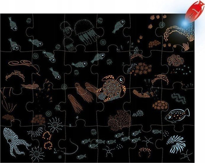 Puzzle Janod Magical The Ocean, 24 copa, 65x50 cm, shumëngjyrësh