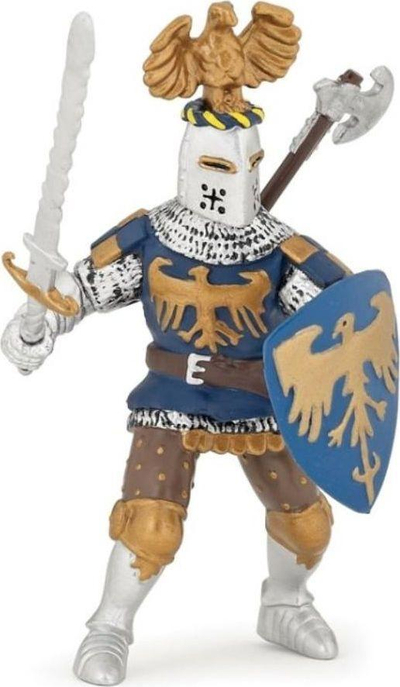 Figurë lodër Papo Knight with Crest, kalorës i mesjetës, blu