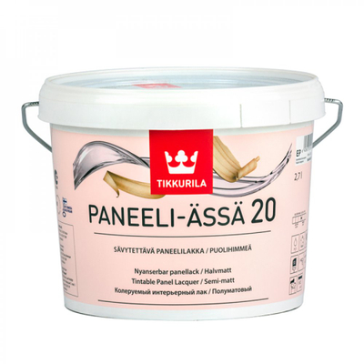 Llak për dru Tikkurila PANEELI-ÄSSÄ 20 EP, 2.7L, gjysmë i mat, transparent