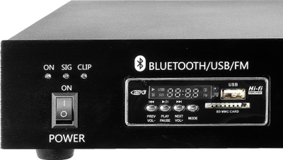 Amplifikator PA HQM1060BT/S, 60W, Bluetooth USB SD, i zi