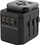Adaptor universal udhëtimi Microconnect MC-TRAVELADAPTER3, 3x USB-A, 1x USB-C, i zi