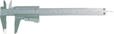 Kallipër Vernier 0–200 mm me auto lock, çelik inox