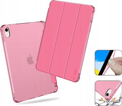 Mbulesë tabletë Tech-Protect SC Pen Hybrid Crystal, për iPad 10.9 2022, me këllëf stilolapsi, magenta