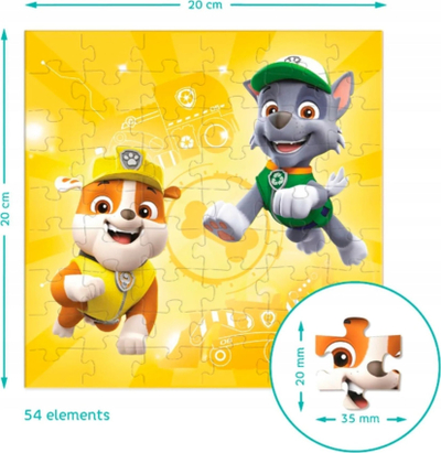 Puzzle për kalamajt Dodo Paw Patrol 3 në 1, 3 puzzle, 20 x 20 cm, shumëngjyrëshe