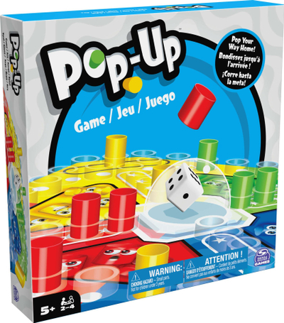 Loja me tavolinë Spin Master Pop Up, 2‑4 lojtarë, mosha 5+, shumëngjyrëshe