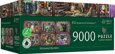Puzzle Trefl Prime Whiskered Wonders, 9000 pjesë
