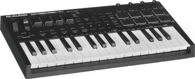 Keyboard MIDI M-Audio Oxygen Pro Mini, 32 taste të vogla, USB, i zi
