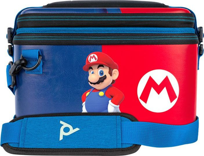 Çantë udhëtimi PDP Mario Edition për Nintendo Switch, valixhe Pull N Go, Slim Travel Case, shumëngjyrëshe