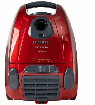 Fshesë me vakum Brock Electronics BVC 9000 RD, pa qese, rreze 8.5m, e kuqe