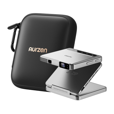 Projektor mini Aurzen ZIP Tri Fold, DLP, 720p HD, argjendtë