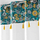 Perde BohoFlora Curtain, 140x240 cm, me unaza metalike, e bardhë