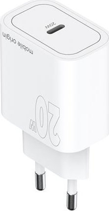 Полнач за ѕид Mobile Origin MO11, 20W PD, 1x USB C, бел