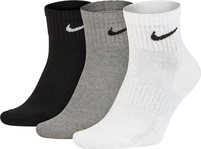 Çorape të shkurtra Nike Everyday Lightweight Ankle SX7677-964, 3 palë, Dri FIT, shumëngjyrëshe