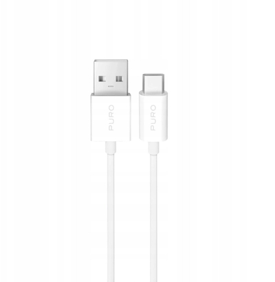 Kabllo USB Puro USB-C, 3m, USB 2.0 10W, e bardhë