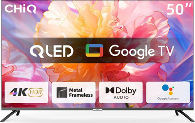 Televizor QLED CHiQ U50QM8E, 50", 4K UHD, i zi