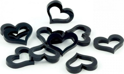 Figura për vizatim Crafters Heart, 10 copë, të zeza