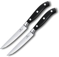 Thika për biftek Victorinox, e zezë e drejtë, set dy pjesë