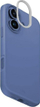 Mbulesë Uniq Lino Hue për iPhone 16 6.1", MagClick, silikon blue perlë