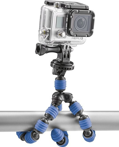 Tripod për telefon Cullmann Alpha 350 Mobile, lartësi 23 cm, kapacitet 1 kg, blu