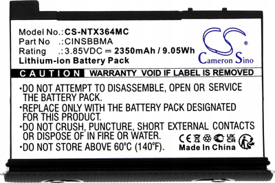 Bateri Cameron Sino CINSBBMA për Insta360 One X4, 2350mAh, Li-ion, e zezë