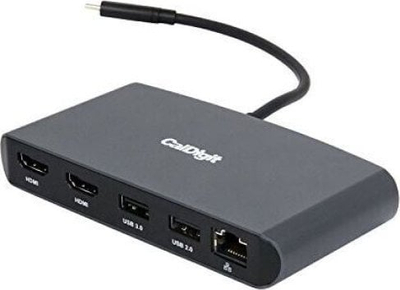 Dok Thunderbolt CalDigit Thunderbolt 3 Mini Dock Dual, me dy dalje video, gri