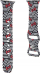 Rrip dore për Apple Watch Hello Kitty Pattern, silikon, Series 1 8 SE, i zi