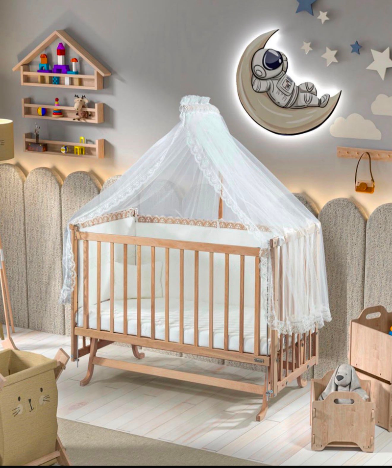 Shtrat për fëmijë Baby Center Melandi DE15, 120x60, kafe