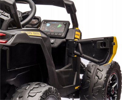 Makine elektrike për kalamaj Toyz Maverick Strong Pilot 4x4, 800W, e verdhë