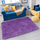 Tapet Thick Soft Plush Shaggy Rug, 80x150 cm, i trashë, vjollcë e hapur