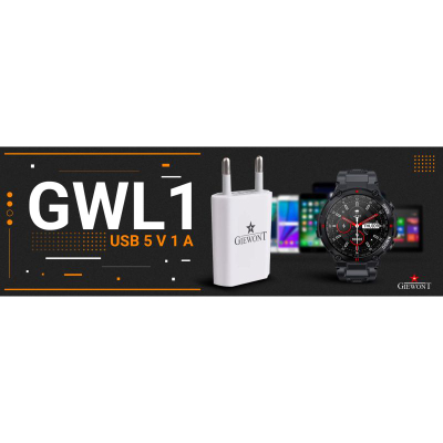 Karikues USB Giewont GWL1, 5V 1A, 1 port, i bardhë