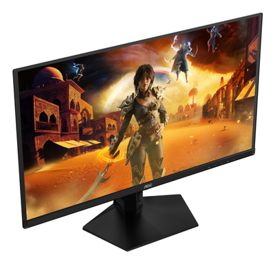Гејминг монитор AOC G4 Q27G41ZDF, 26.5\", QHD QD OLED, црн со црвена боја