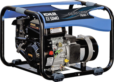 Gjenerator portativ Kohler SDMO Perform 7500 T, 7500W, benzinë, blu e zezë