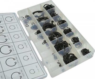 Set unaza mbajtëse GEKO, 300 copë, diametër 3-32 mm