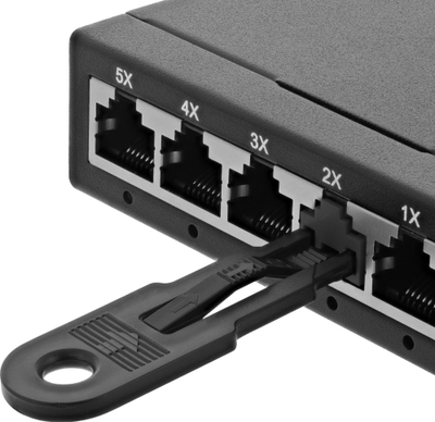 Bllokues porti LAN InLine 55722N, 20 copë, RJ45, i zi