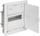 Panel shpërndarës modular Elektro-Plast MSF-U-14, 1x14 module, montim i fshehtë, derë çeliku e bardhë