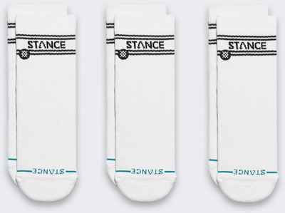 Çorape Stance Basic Quarter 3 Pack, set me 3 palë, të bardha