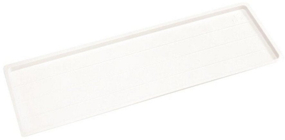 Tabaka kulluese për enë Rejs, metal, 39.5 x 25.2 x 15 cm, e bardhë