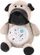 Lodër pelushi LEAN Toys Plush Sleeper Bear Dog, me drita, me tinguj, shumëngjyrëshe