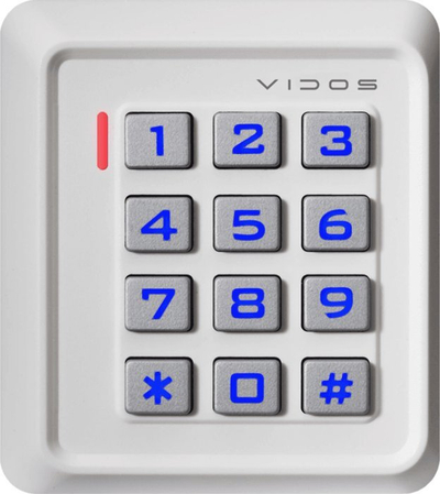 Bravë me kod Vidos ZS40W, lexues RFID, 2000 karta, gri