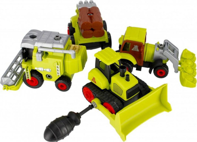 Set lodrash Mega Creative AGRICULTURAL MACHINE, 4 pjesë, me kaçavidë, jeshile e zezë