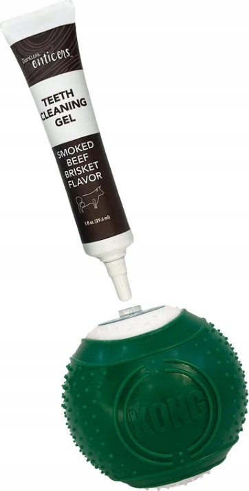 Гел за заби за кучиња TropiClean Enticers, дополнување за KONG Dental Ball, 3 парчиња, 14.8 ml