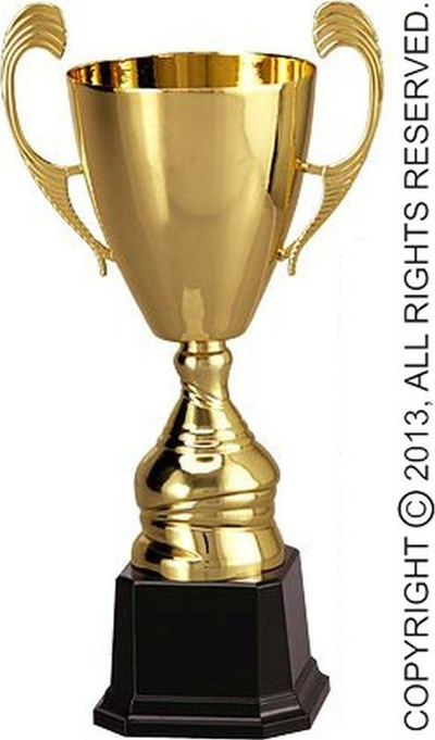 Kupë trofe Tryumf Metal Cup 4104F, metalike, ngjyrë ari