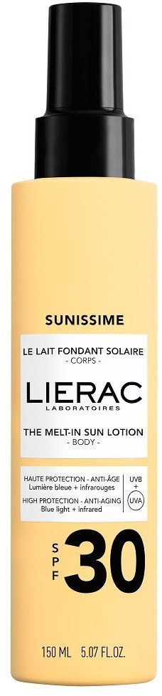 Krem dielli trupor Lierac Sunissime, SPF30, 150ml, i verdhë