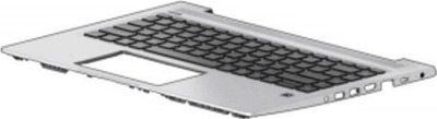 Tastierë laptopi HP L65224-051, me ndriçim, layout AZERTY, argjendtë